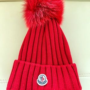 Moncler Beanie with Pom Pom